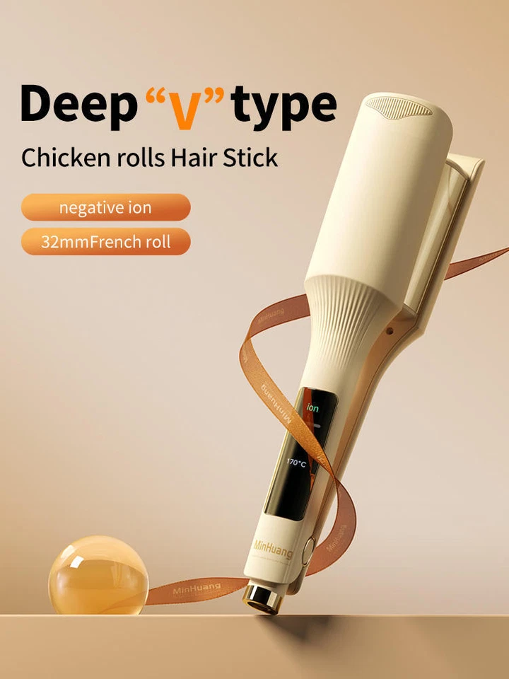 Hair Curlers 32mm Professional Hair Curling Temperature Adjustable Fast Heating - Image 1 of 4