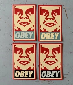 Obey Giant Shepard Fairey Vinyl Art Sticker Andre OG Icon Face Color-Way Creme - Picture 1 of 1