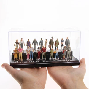 20pcs Different O Scale 1:43 Standing Painted Figures Passengers Desktop Decor - Picture 1 of 8