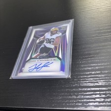 2023 Leaf Metal Luke Schoonmaker Purple Prizm Auto /7 Dallas Cowboys