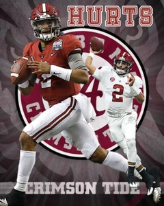 Impresión litográfica de marea de Alabama de Jalen Hurts 2021 - Imagen 1 de 1