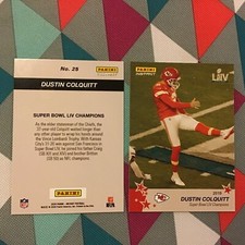 Dustin Colquitt #25 - 2020 Panini Instant Chiefs Super Bowl LIV Champions 2019