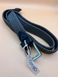Tommy Bahama Stretch Dark Gray Genuine Leather Belt 2X 1703TMOO18-001 56”