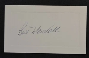 Bert Moose Marshall signed index note card auto autograph New York Islanders - Bild 1 von 2