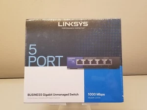NEW Linksys 5 Port Business Gigabit Unmanaged Ethernet Switch 1000Mbps LGS105 - Picture 1 of 5