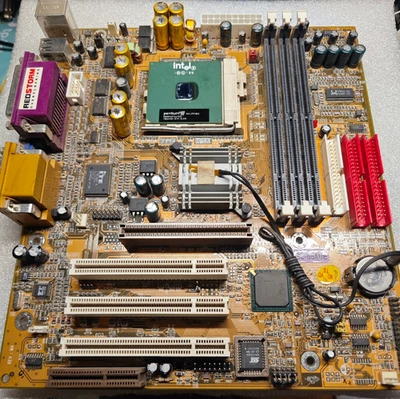Socket 370 Soltek SL-65MIE Motherboard (815E), CPU & 128 MB + Bonus - Image 1 of 4