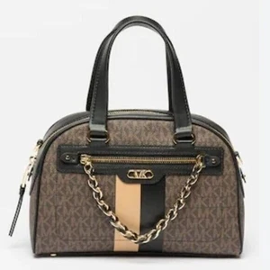 Michael KORS Williamsburg Logo-Plaque Leder Tote Bag, Handtasche Neu - Bild 1 von 12