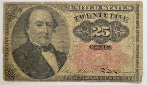 1874 25 Cent Fractional Currency Note Fifth Issue United States - Bild 1 von 2