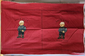 Ralph Lauren Polo Bear Panels, Brushed Fabric Cotton Twill **Read - Picture 1 of 10