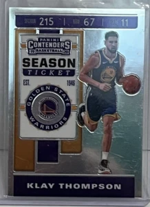 2019-20 Panini Contenders Klay Thompson Season Ticket Golden State Warriors 62 - Bild 1 von 2
