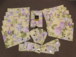 USA NEW Flower Garden Table Linen Set 60x120 Tablecloth,12 Placemats, 12 Napkins - Picture 1 of 9