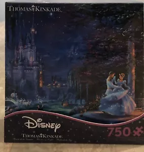 Thomas Kinkade Disney Cinderella Dancing In The Starlight Puzzle 750 Piece New - Picture 1 of 3