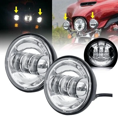 4.5 英寸 LED 点雾通行灯适用于 Harley Street Glide Special FLHXS FLHX — 第 1/4 张图片