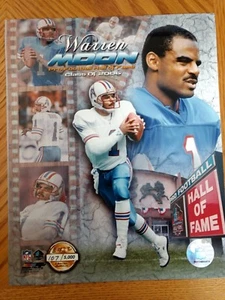 WARREN MOON Limited Edition HALL OF FAME 8X10 Photo HOUSTON OILERS - Picture 1 of 1
