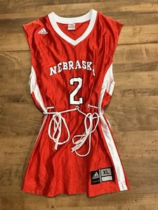 Adidas Nebraska Huskers Trikot Tank Shirt Kleid Mädchen Damen - Jugend Größe XL - Bild 1 von 9