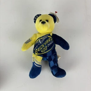 NASCAR 2002 Brickyard 400 Team Speed Bear w/Tags 8" - Picture 1 of 8