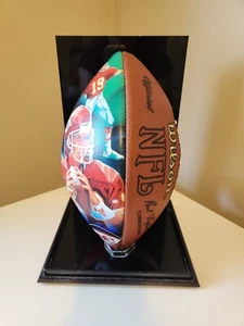 Joe Montana Sportacular Art Serigraph Wilson NFL Football Chiefs Display Case - Picture 1 of 10