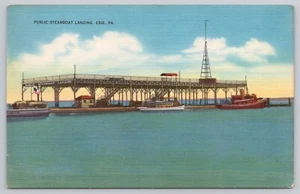 Post Card Public Steamboat Landing Erie, PA N46 - Picture 1 of 2