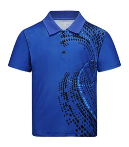 SECOOD Boys Short Sleeve Pique Summer Casual Uniform Sport Top Polo Shirt - XL - Picture 1 of 3