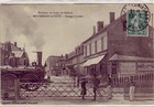 CPA 51 MARNE Camp de Châlons MOURMELON LE PETIT Train Passage à niveau Militaire