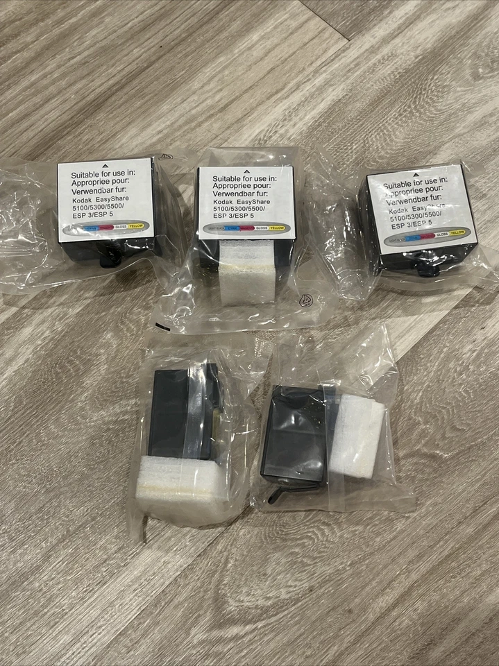 SET 5 Kodak 5100 5300 5500 Easy Share compatible Printer Ink six 10XL one 10C - Image 1 of 1