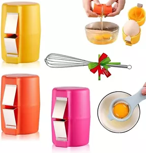 3PCS Egg shell Opener,Egg Opener Kit with Egg Cracker, Whisk,Yolk Separator - Picture 1 of 6