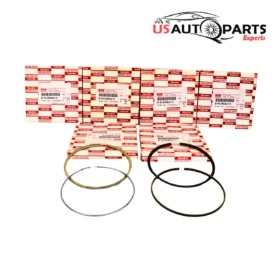 JUEGO DE 6 - Anillo de pistón de cilindro Isuzu genuino para FVR 6HE1 FVR 7,1 L 1995 - 1998 Foto 1 de 4