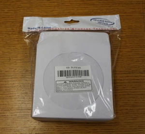 100 CD & DVD weiße Papierhülle - Bild 1 von 2