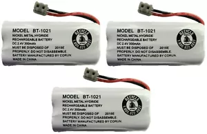Uniden BT-1021 BT1021 BBTG0798001 Rechargeable Cordless Handset Battery (3-Pack) - Picture 1 of 3