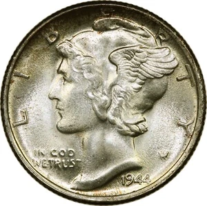 1944-S Mercury Dime ANACS MS67 - Picture 1 of 3