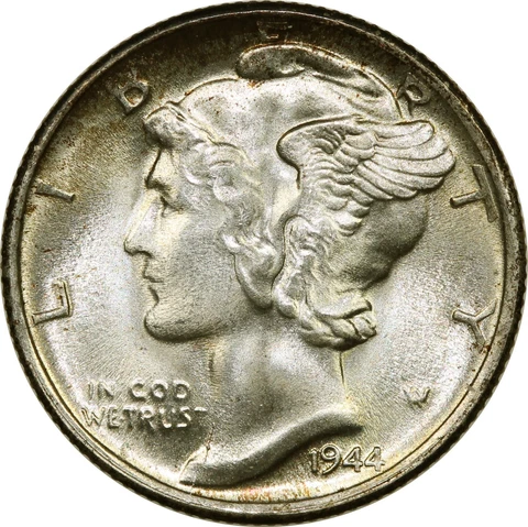 1944-S Mercury Dime ANACS MS67 Cover
