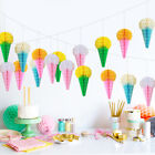 8 Pcs Lantern Decor for Wedding Party Honeycomb Ball Ice Cream Bunting Garland