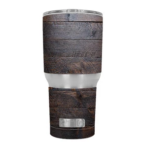 Skin Decal for RTIC 30 oz Tumbler Cup (6-piece kit) / Wooden wall pattern - Picture 1 of 1