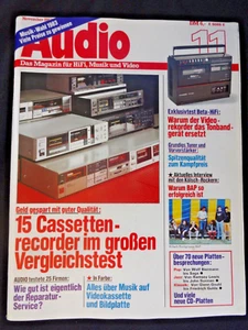 AUDIO 11/83, B & M BM 20 MODIFIZIERT,NAKAMICHI DRAGON CT,GRUNDIG XV 7500,T 7500, - Bild 1 von 5