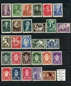 Belgium Scott # B376 - B392, B408 - B416, B420, B421 - MNH/MH - CV=$12 (15-C186) - Picture 1 of 1