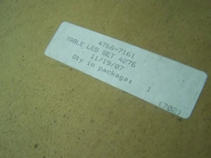 COLEMAN/FLEETWOOD TABLE LEG SET 4768-7161 - Bild 1 von 5