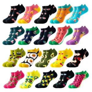 Women Men Low Cut Socks High Quality Fruit Creactive Harajuku Short Ankle Socks - Picture 1 of 44
