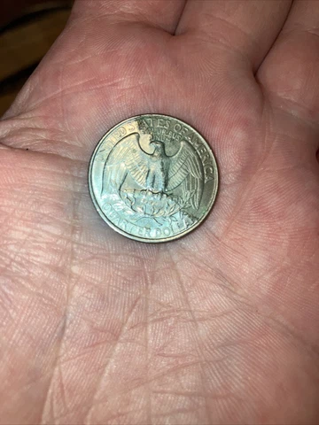 1993 Quarter Dollar D Reverse Side Error Two Toned Cover