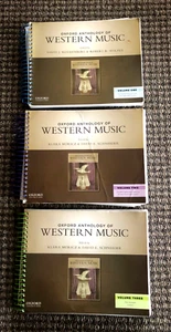 COMPLETE SET: "Oxford Anthology of Western Music," Vols. 1, 2,3  (2013 ED.) - Imagen 1 de 2