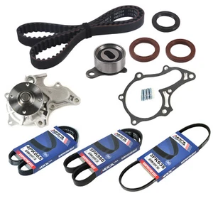 Timing Belt Drive Belt Water Pump 3PK635 4PK865 5PK980 for 88-90 Toyota Corolla - Picture 1 of 7