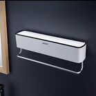 Bathroom Kitchen Aluminium Towel Rail Wall Holder Shower Rack Shelf