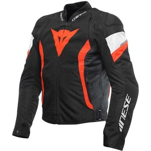 GIACCA JACKET MOTO DAINESE AVRO 5 TEX BLACK WHITE RED INTERNO STACCABILE TG 48 - Foto 1 di 2