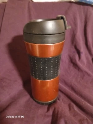 Vaso de viaje Copco Snapseal naranja quemado de acero inoxidable taza aislante Foto 1 de 4