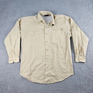 Camisa 10000 pies sobre el nivel del mar para hombre pequeña beige manga larga abotonada ventilada - Imagen 1 de 13
