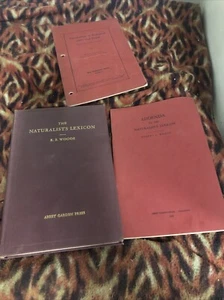 The Naturalist's Lexicon Greek & Latin With Addenda by Woods 1944 - Picture 1 of 17