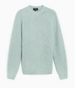 A.P.C. Lucci Men's Alpaca Wool Hairy texture Sweater M New $400 WPAAS-H23044-KAB - Picture 1 of 6