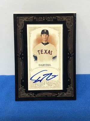 2012 Topps Allen Ginter  Yu Darvish Rookie Auto Framed Mini - Image 1 of 4