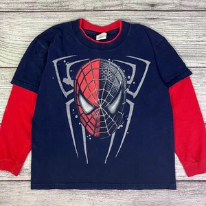 Camisa manga larga Spider-Man 3 2007 promoción de película talla niños pequeña Marvel - Imagen 1 de 7