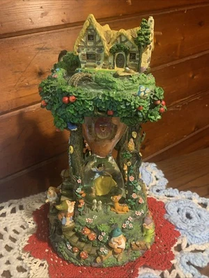 Globo de nieve Disney Blancanieves y los siete enanitos reloj de arena - Funciona - LEER Foto 1 de 4