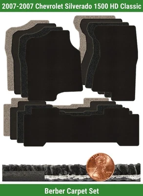 Conjunto de tapete berbere personalizado para '07 Chevy Silverado 1500 HD Classic (3 peças) #A0I - Imagem 1 de 4